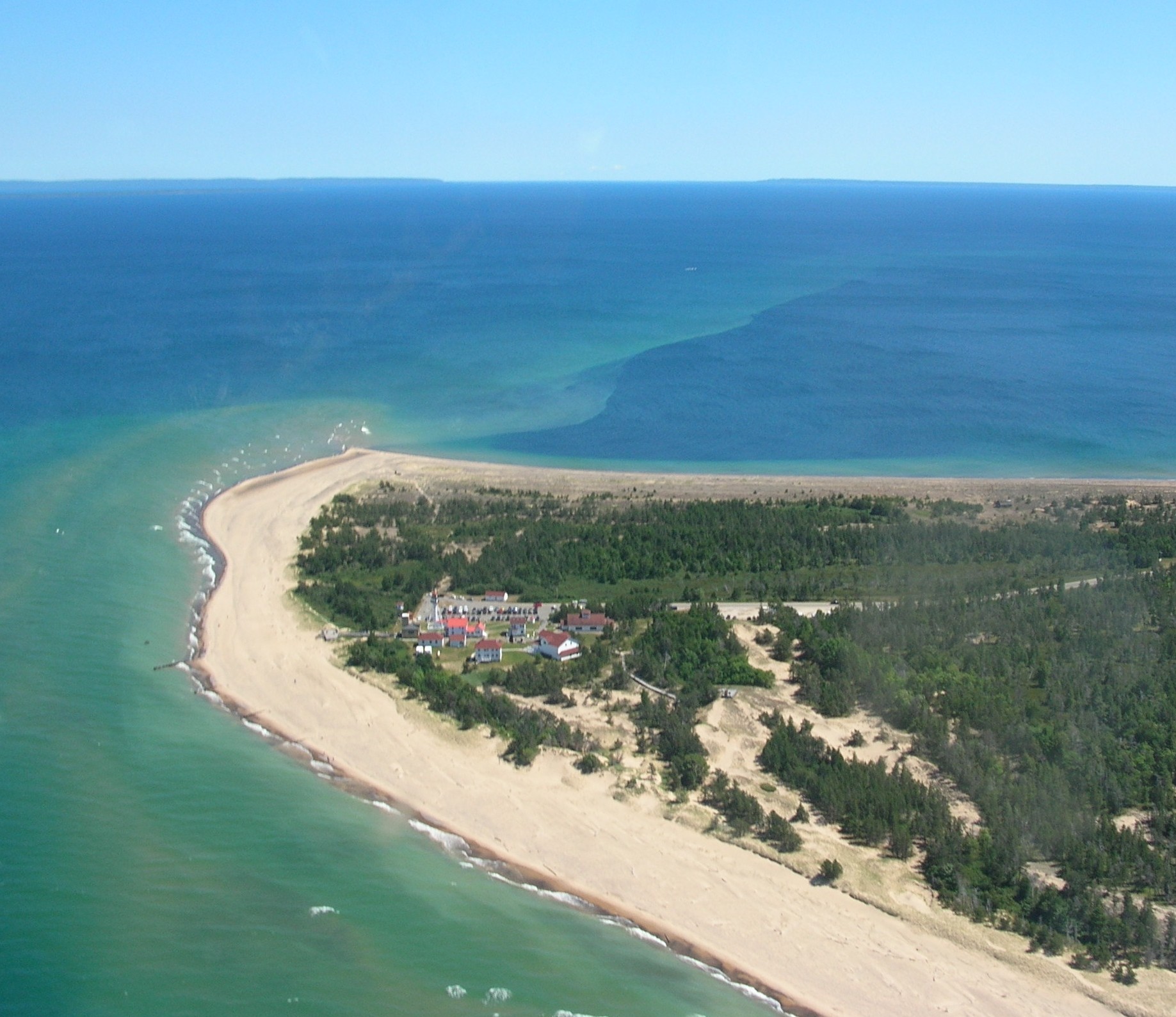 Aerial of White Fish Point