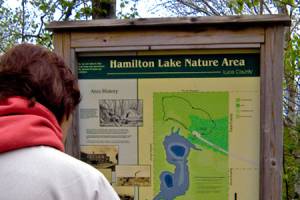 Hamilton Lake Nature Area Signage